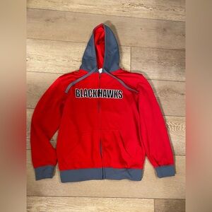 Chicago Blackhawks Zipper Hoodie NHL Official Licensed Product SZ Medium Fleece